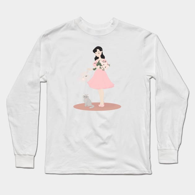 Flower Magic Long Sleeve T-Shirt by littlemoondance